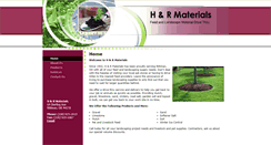 Desktop Screenshot of handrmaterials.com